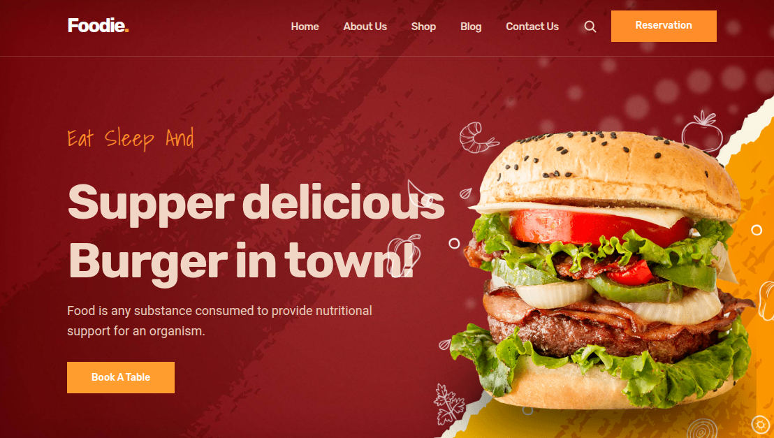 Fast Food Landing Page